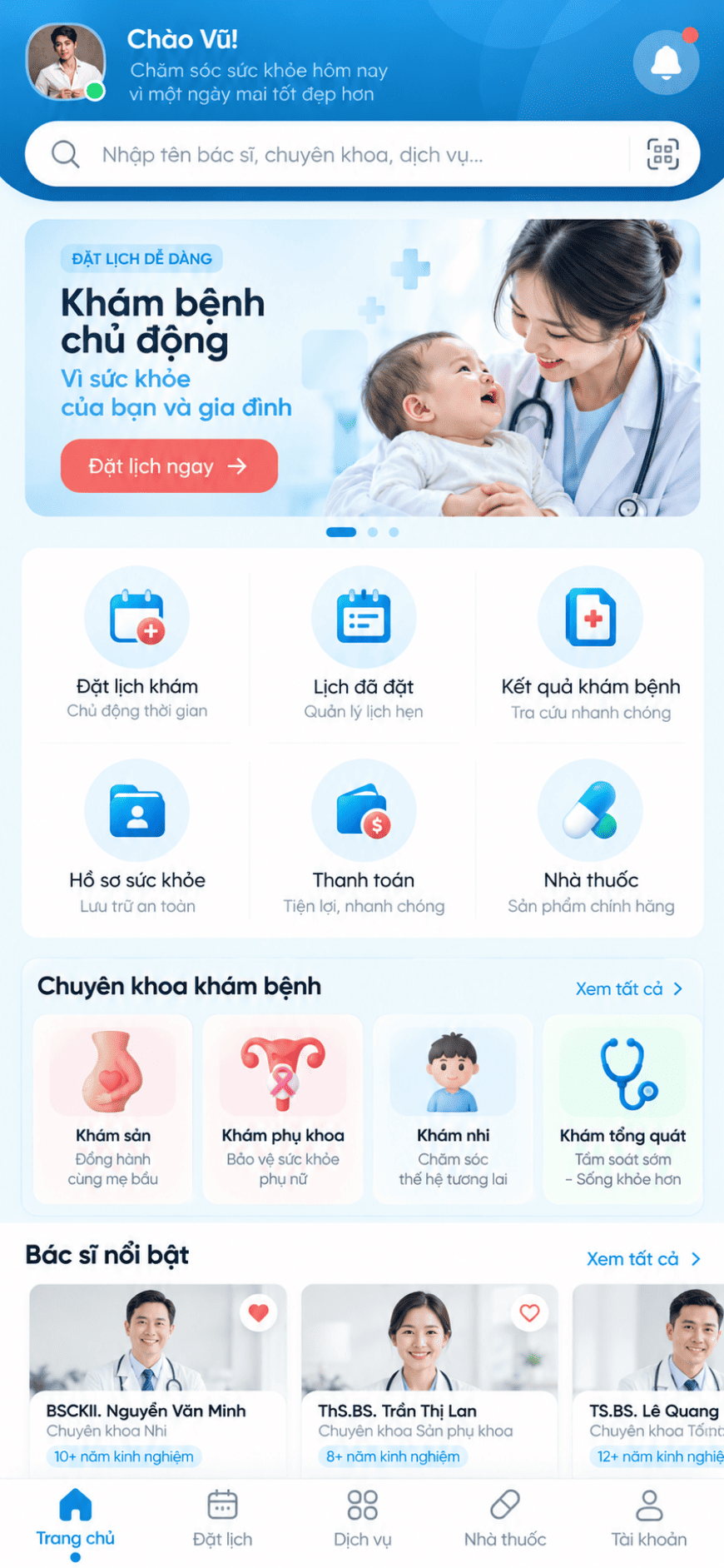 App Bệnh viện / Phòng khám